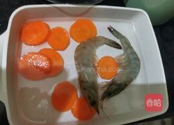 大虾胡萝卜米糊的做法图解3