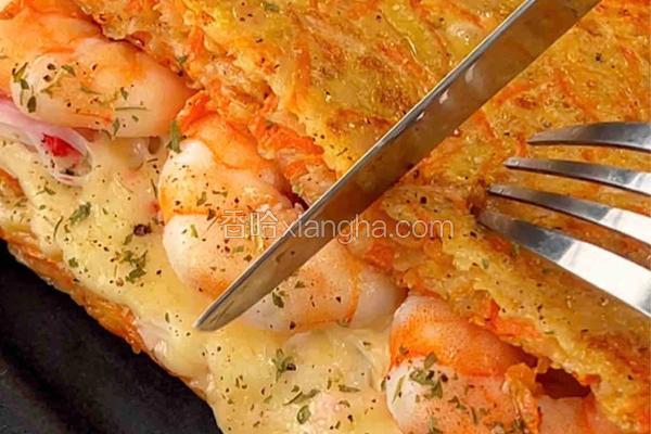 土豆虾仁三明治