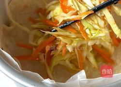 包菜虾仁烤蛋饼的做法图解5