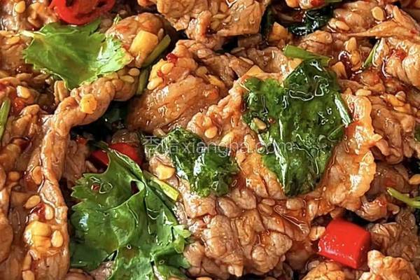 香菜拌牛肉