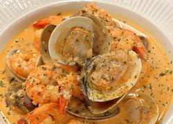 蒜香奶油烩海鲜