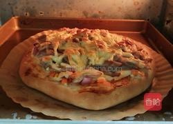 芝士培根披萨的做法图解15