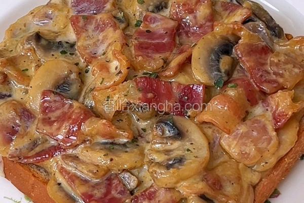 黑松露培根口蘑吐司