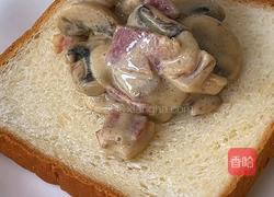 黑松露培根口蘑吐司的做法图解6