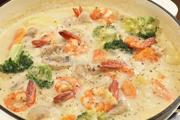 黑松露日式奶油炖菜