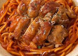 辣奶油黑松露鸡排意面