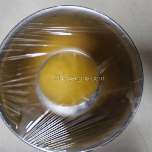 盖上保鲜膜放冰箱低温发酵