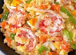 黑松露土豆泥鲜虾沙拉