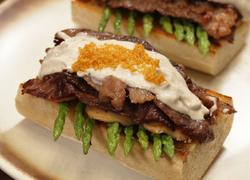 黑松露牛肉蘑菇法棍