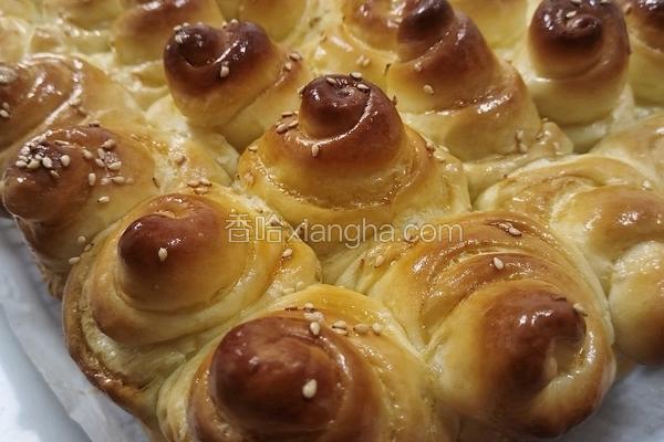 蜂蜜脆皮小面包（28方盘波兰种）