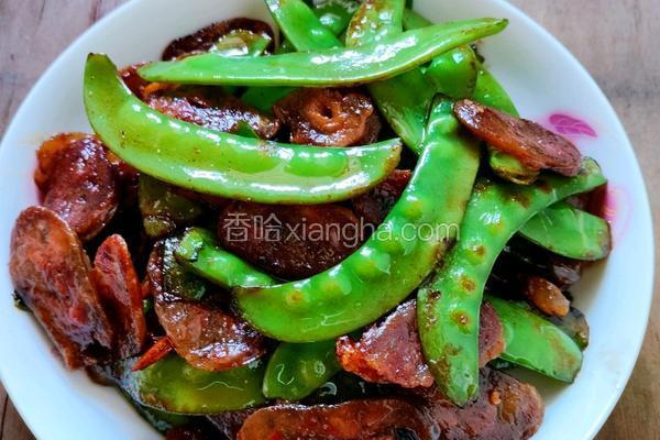 荷兰豆炒香肠