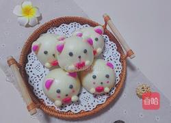 爱心抱抱熊豆沙包的做法图解13