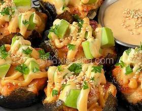 黑松露三文魚塔