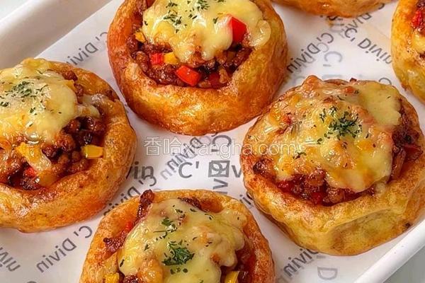 黑松露芝士鸡肉土豆塔