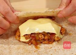 爆浆芝士鸡肉卷饼的做法图解5