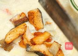 三文鱼奶油蘑菇汤的做法图解6