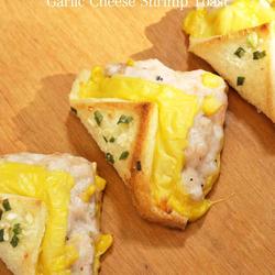 蒜香芝士虾滑吐司的做法[图]