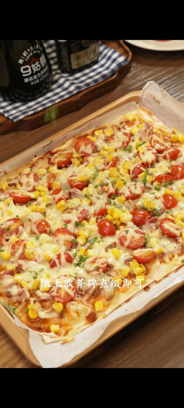 撒上欧芹碎点缀即可。