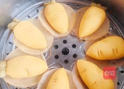 胡萝卜奶黄包的做法图解8