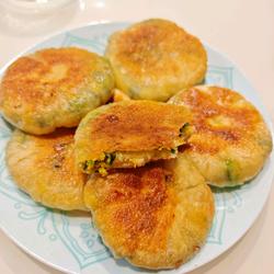 韭菜鸡蛋发面饼的做法[图]