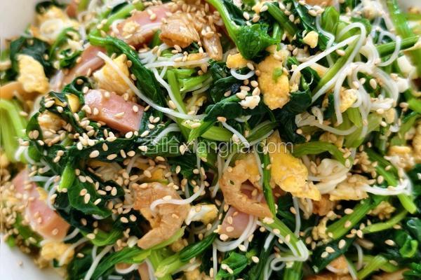 凉拌菠菜粉丝