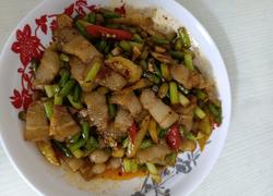蒜苔炒五花肉
