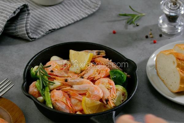 黄油蒜香加拿大北极虾