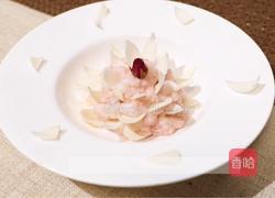 加拿大北极虾生虾莲花盏的做法图解5
