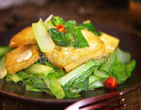 小白菜炒豆腐|咸香適口 經(jīng)典快手家常菜