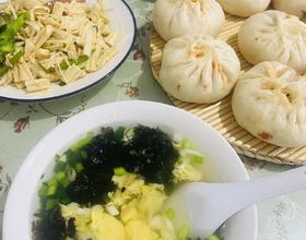 包子 紫菜鸡蛋汤[图]