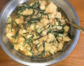 韭菜豆腐[图]