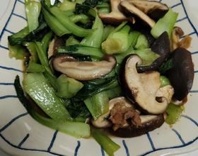 香菇炒油菜[图]
