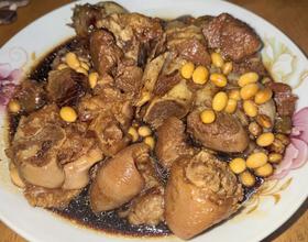 黄豆焖猪手[图]