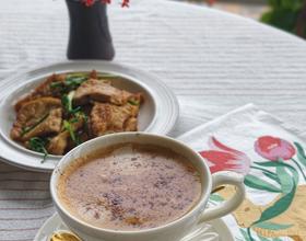 肉桂咖啡☕煎豆腐[图]