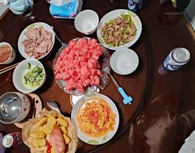 乔迁的晚饭和第二天早饭[图]