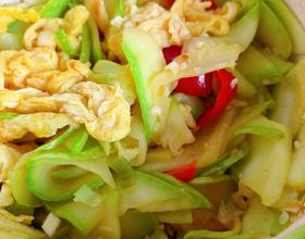 烧豆腐，角瓜鸡蛋[图]