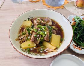 牛排土豆黄花菜[图]